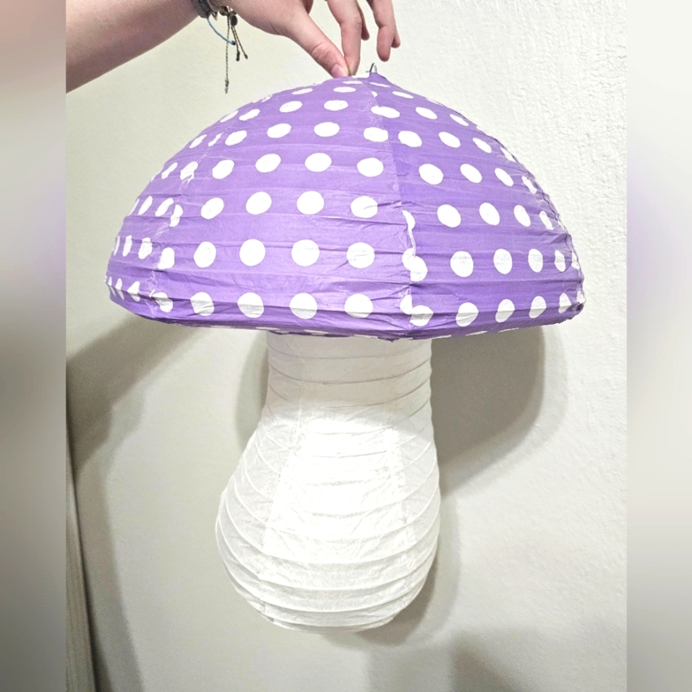 Mushroom Hanging Paper Lantern Cute Room Decor - Picture 1 of 4